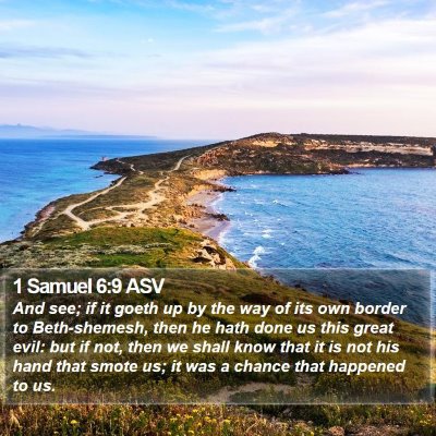 1 Samuel 6:9 ASV Bible Verse Image