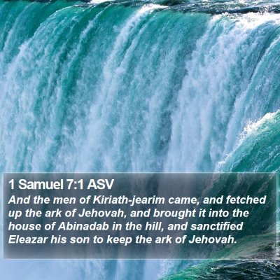 1 Samuel 7:1 ASV Bible Verse Image
