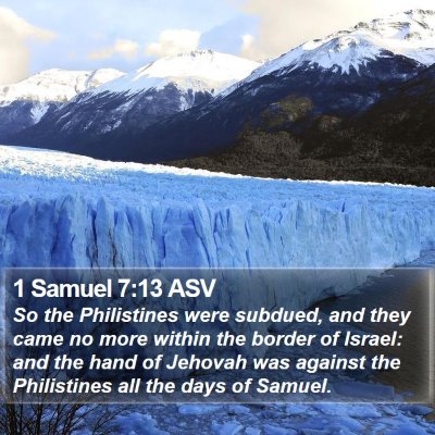 1 Samuel 7:13 ASV Bible Verse Image