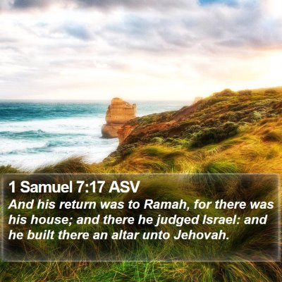 1 Samuel 7:17 ASV Bible Verse Image
