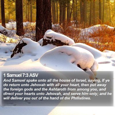 1 Samuel 7:3 ASV Bible Verse Image