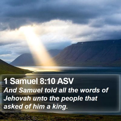 1 Samuel 8:10 ASV Bible Verse Image