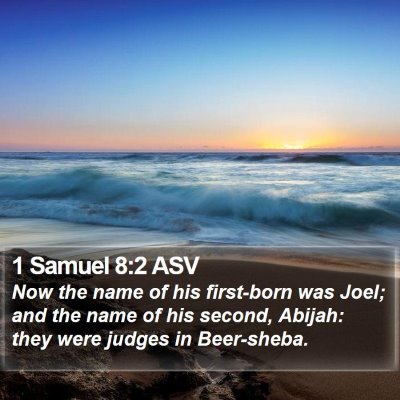 1 Samuel 8:2 ASV Bible Verse Image