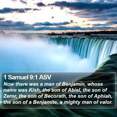 1 Samuel 9:1 ASV Bible Verse Image