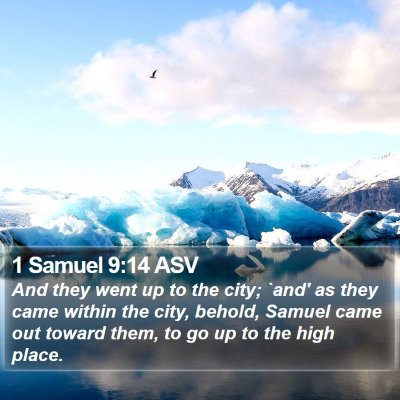 1 Samuel 9:14 ASV Bible Verse Image