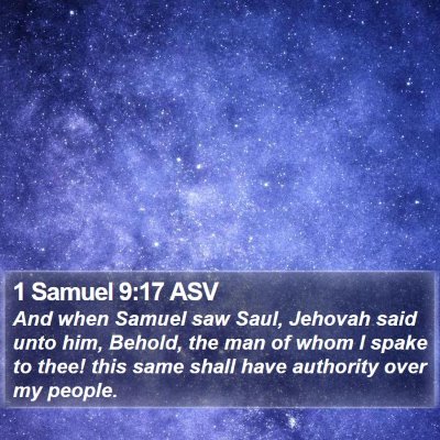 1 Samuel 9:17 ASV Bible Verse Image