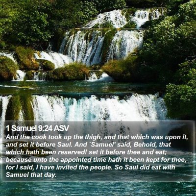 1 Samuel 9:24 ASV Bible Verse Image