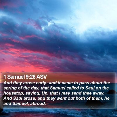 1 Samuel 9:26 ASV Bible Verse Image