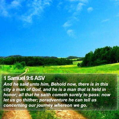 1 Samuel 9:6 ASV Bible Verse Image