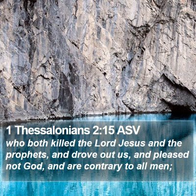 1 Thessalonians 2:15 ASV Bible Verse Image