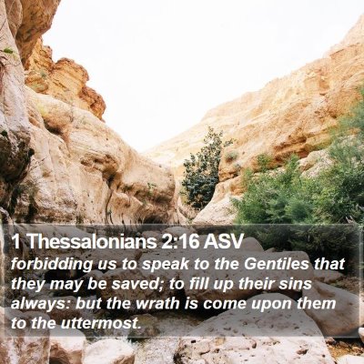 1 Thessalonians 2:16 ASV Bible Verse Image