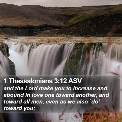 1 Thessalonians 3:12 ASV Bible Verse Image