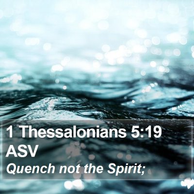1 Thessalonians 5:19 ASV Bible Verse Image