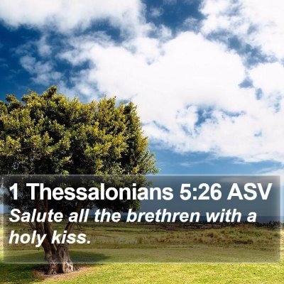 1 Thessalonians 5:26 ASV Bible Verse Image