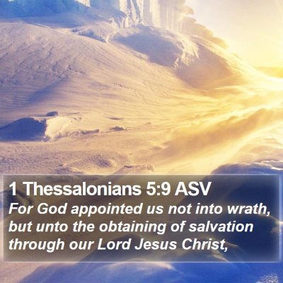 1 Thessalonians 5:9 ASV Bible Verse Image