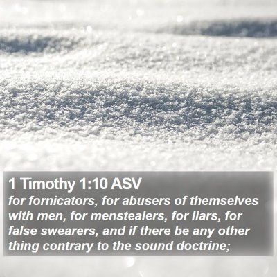 1 Timothy 1:10 ASV Bible Verse Image