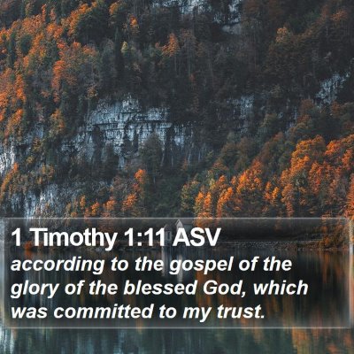 1 Timothy 1:11 ASV Bible Verse Image