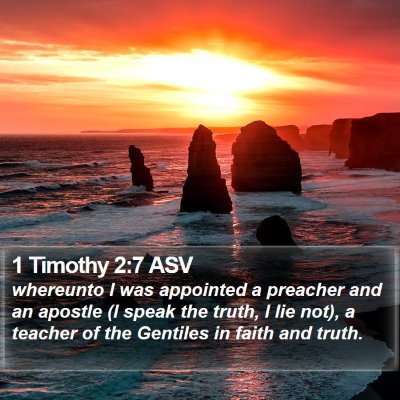 1 Timothy 2:7 ASV Bible Verse Image