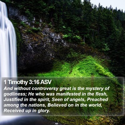1 Timothy 3:16 ASV Bible Verse Image