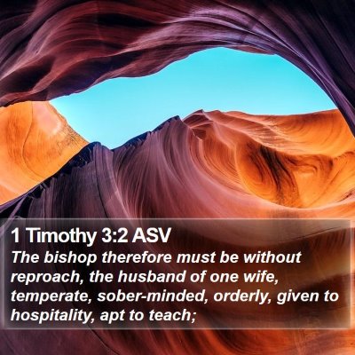 1 Timothy 3:2 ASV Bible Verse Image