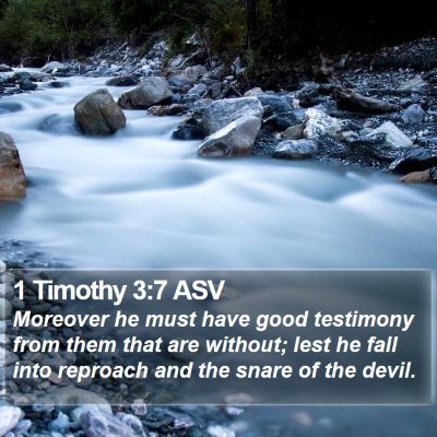 1 Timothy 3:7 ASV Bible Verse Image