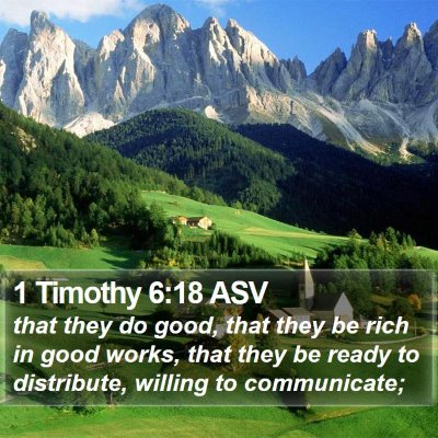 1 Timothy 6:18 ASV Bible Verse Image