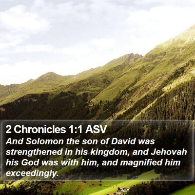 2 Chronicles 1:1 ASV Bible Verse Image
