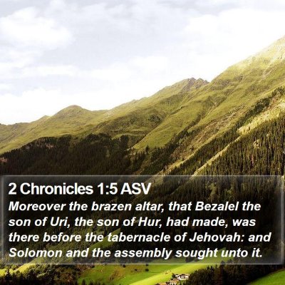 2 Chronicles 1:5 ASV Bible Verse Image
