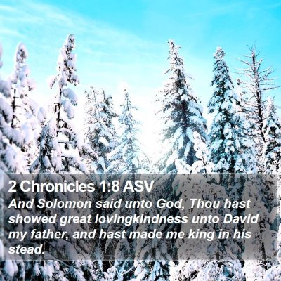 2 Chronicles 1:8 ASV Bible Verse Image