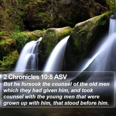 2 Chronicles 10:8 ASV Bible Verse Image