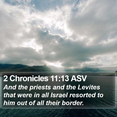 2 Chronicles 11:13 ASV Bible Verse Image