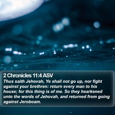 2 Chronicles 11:4 ASV Bible Verse Image