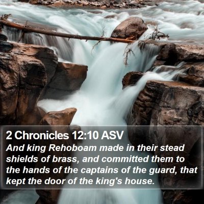 2 Chronicles 12:10 ASV Bible Verse Image