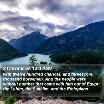 2 Chronicles 12:3 ASV Bible Verse Image