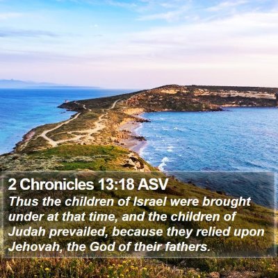 2 Chronicles 13:18 ASV Bible Verse Image