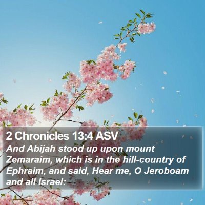 2 Chronicles 13:4 ASV Bible Verse Image