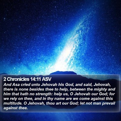 2 Chronicles 14:11 ASV Bible Verse Image