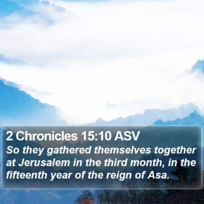 2 Chronicles 15:10 ASV Bible Verse Image