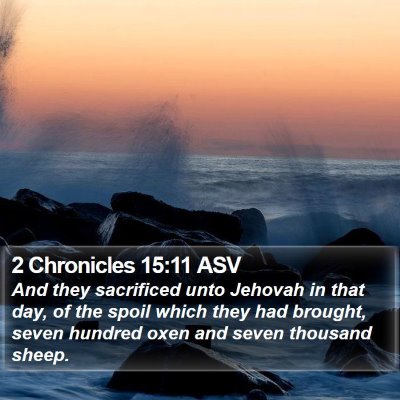 2 Chronicles 15:11 ASV Bible Verse Image