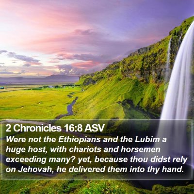 2 Chronicles 16:8 ASV Bible Verse Image