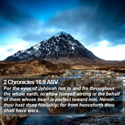 2 Chronicles 16:9 ASV Bible Verse Image