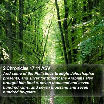 2 Chronicles 17:11 ASV Bible Verse Image