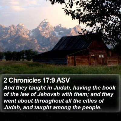 2 Chronicles 17:9 ASV Bible Verse Image