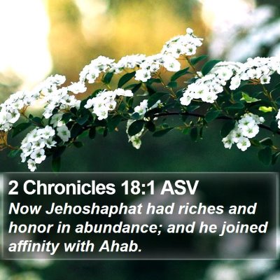 2 Chronicles 18:1 ASV Bible Verse Image