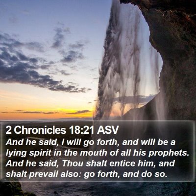 2 Chronicles 18:21 ASV Bible Verse Image