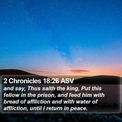 2 Chronicles 18:26 ASV Bible Verse Image