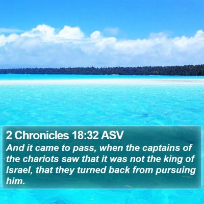 2 Chronicles 18:32 ASV Bible Verse Image
