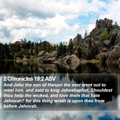 2 Chronicles 19:2 ASV Bible Verse Image
