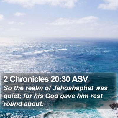 2 Chronicles 20:30 ASV Bible Verse Image