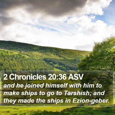 2 Chronicles 20:36 ASV Bible Verse Image